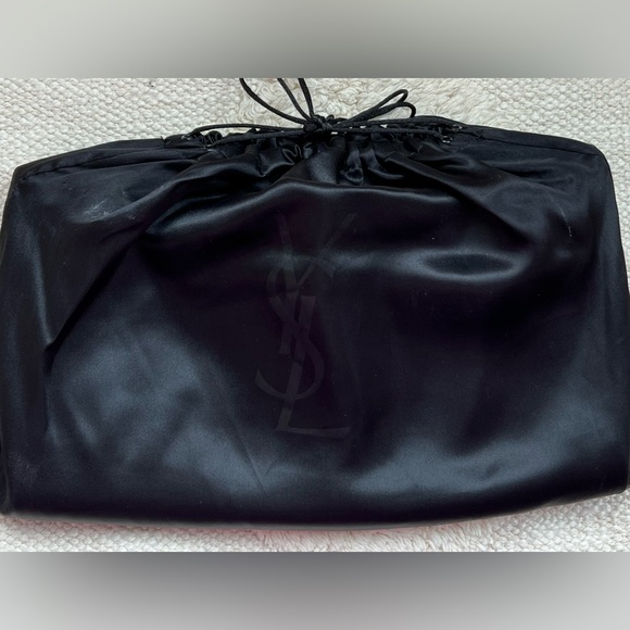 YSL YVES SAINT LAURENT Textured Patent Leather Sac De Jour Clutch Bag Purse 2008 - Picture 7 of 8